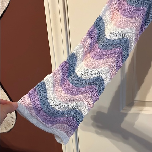 Multicolor Wave Pattern Sweater - Picture 2 of 2